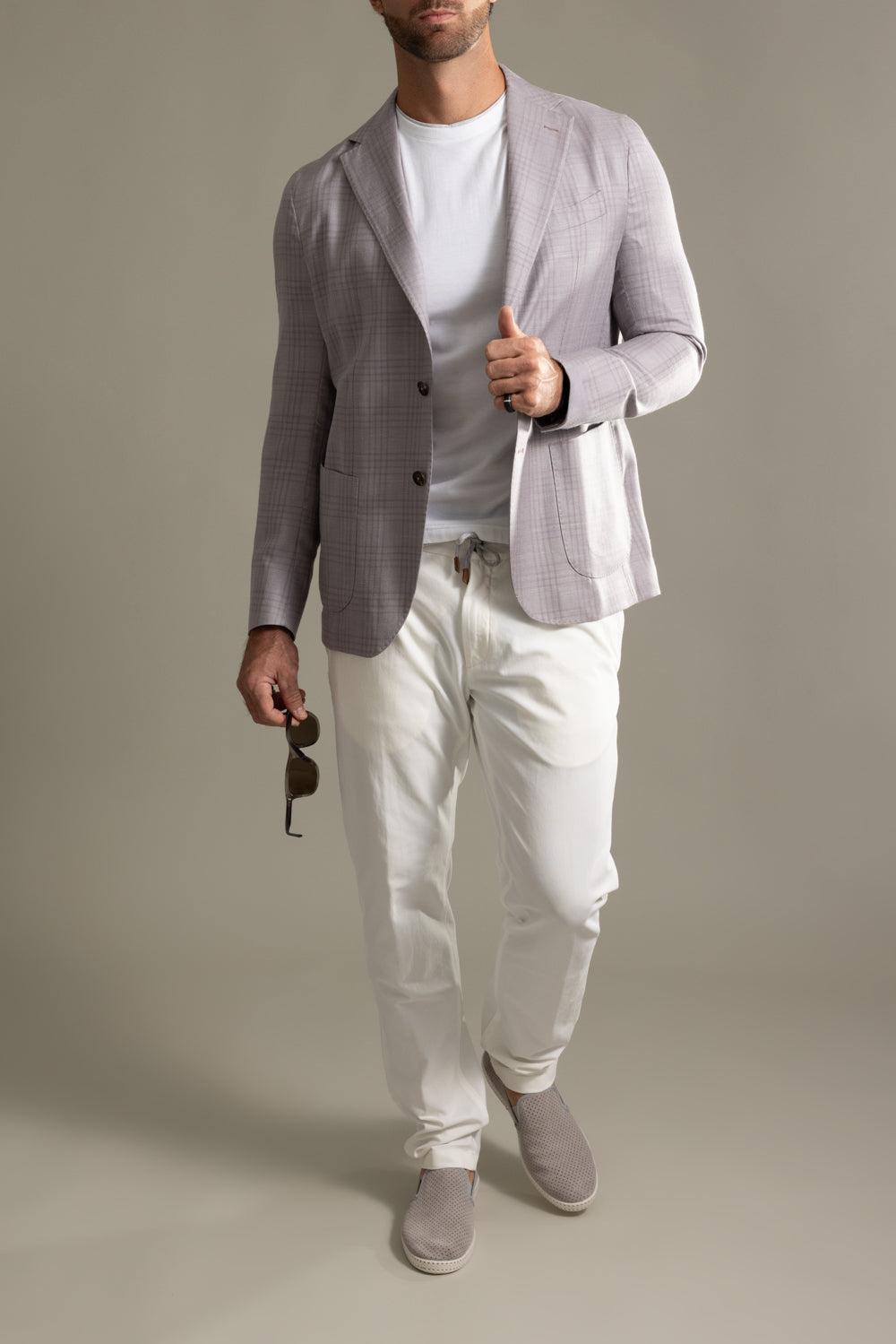 Single Breasted Blazer-BLUEBERRY-50-MENSCLOTHINGJACKET-ELEVENTY