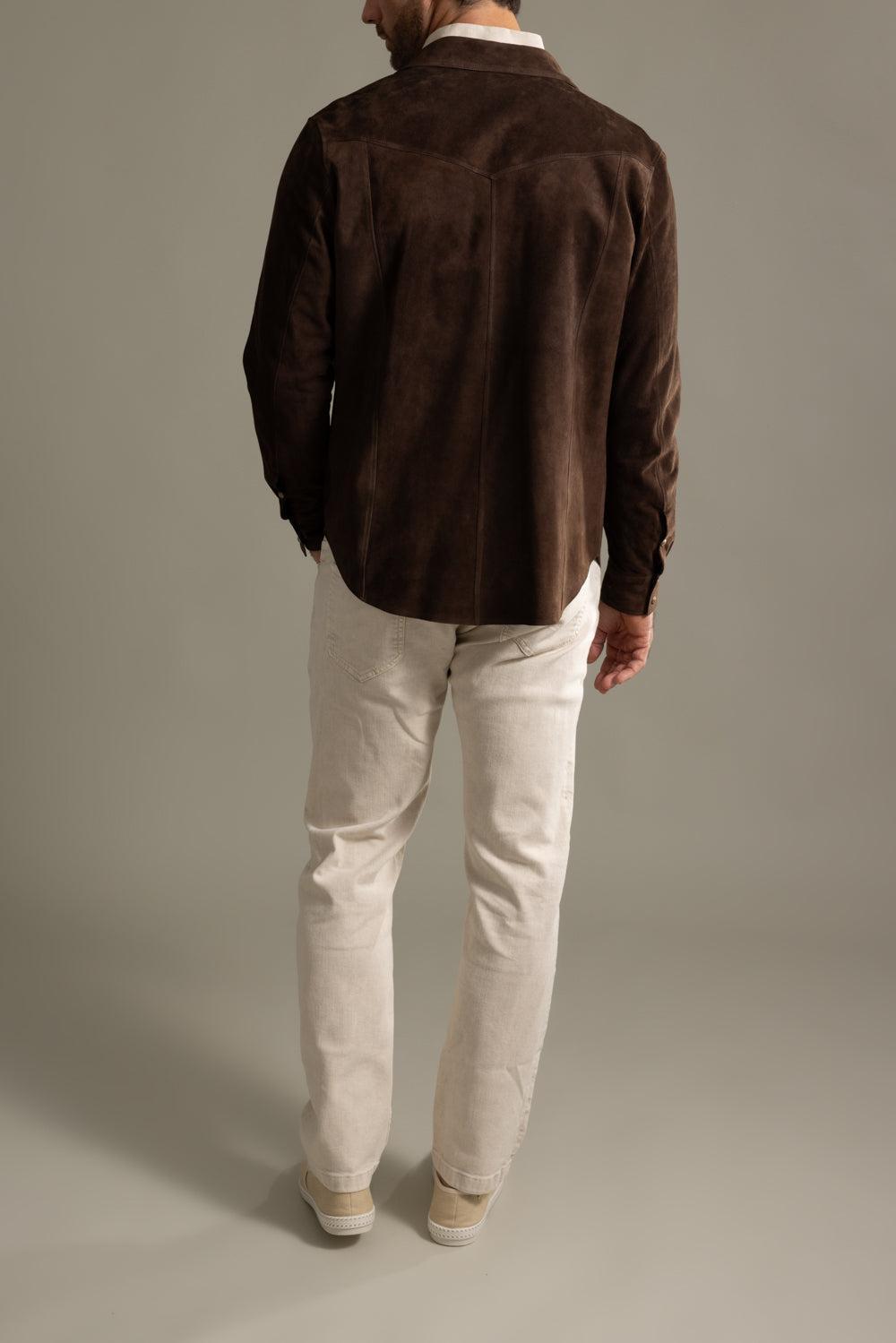 Texas Shirt - Brown-BROWN-48-MENSCLOTHINGSHIRT-ELEVENTY