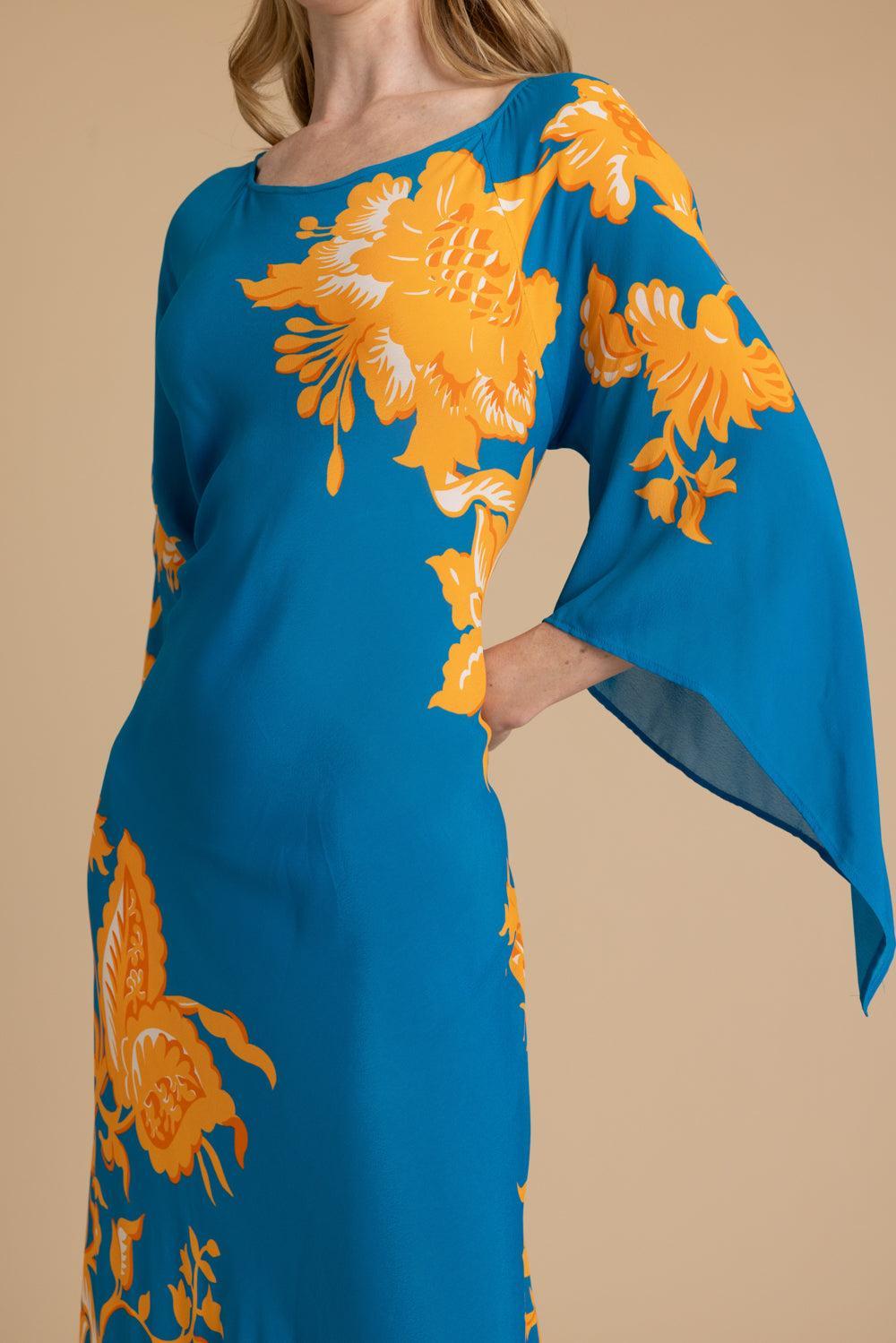 Printed Beach Maxi Dress-PRNTBLUE-38-CLOTHINGDRESSCASUAL-ETRO