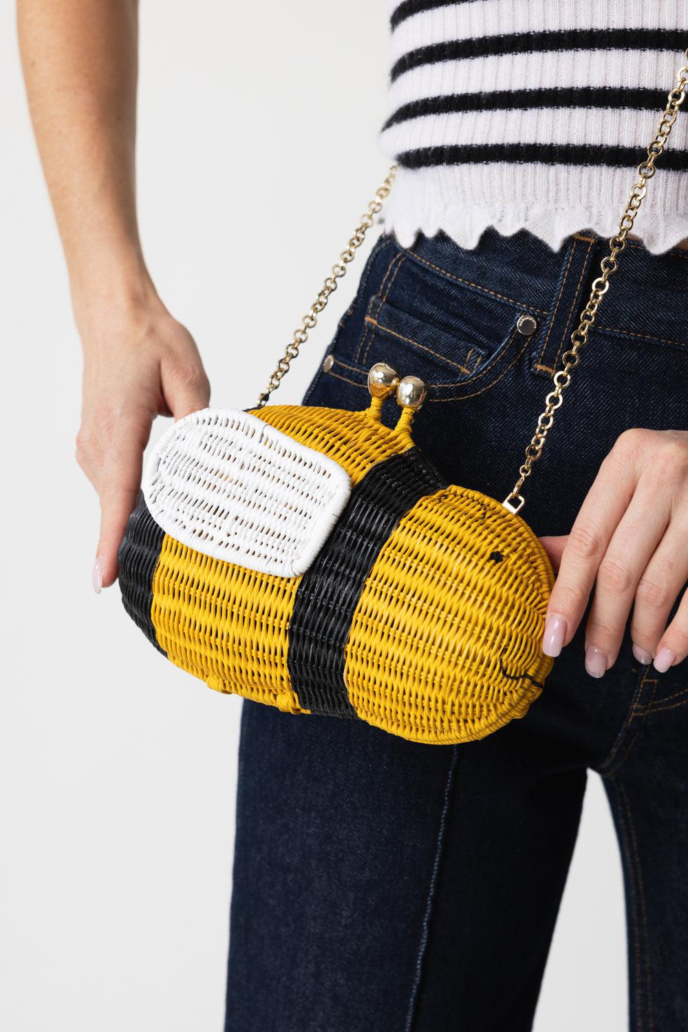 BERRY BEE CLUTCH-YELLOW-O/S-HANDBAGCLUTCHES-SERPUI