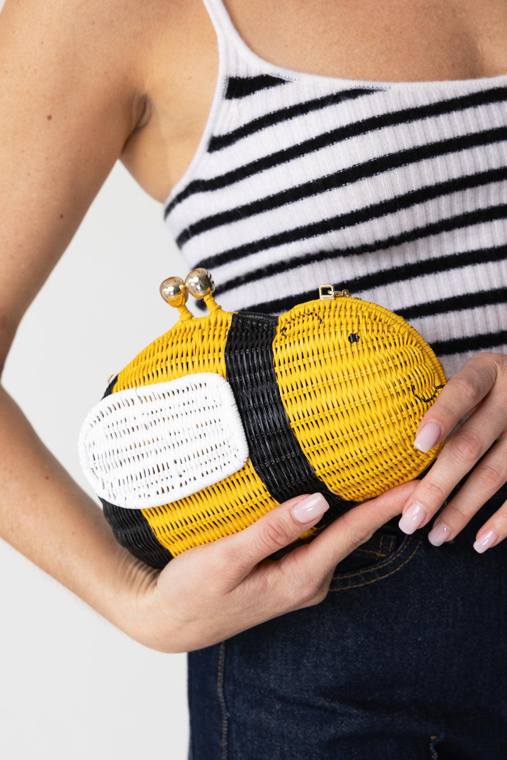 BERRY BEE CLUTCH-YELLOW-O/S-HANDBAGCLUTCHES-SERPUI