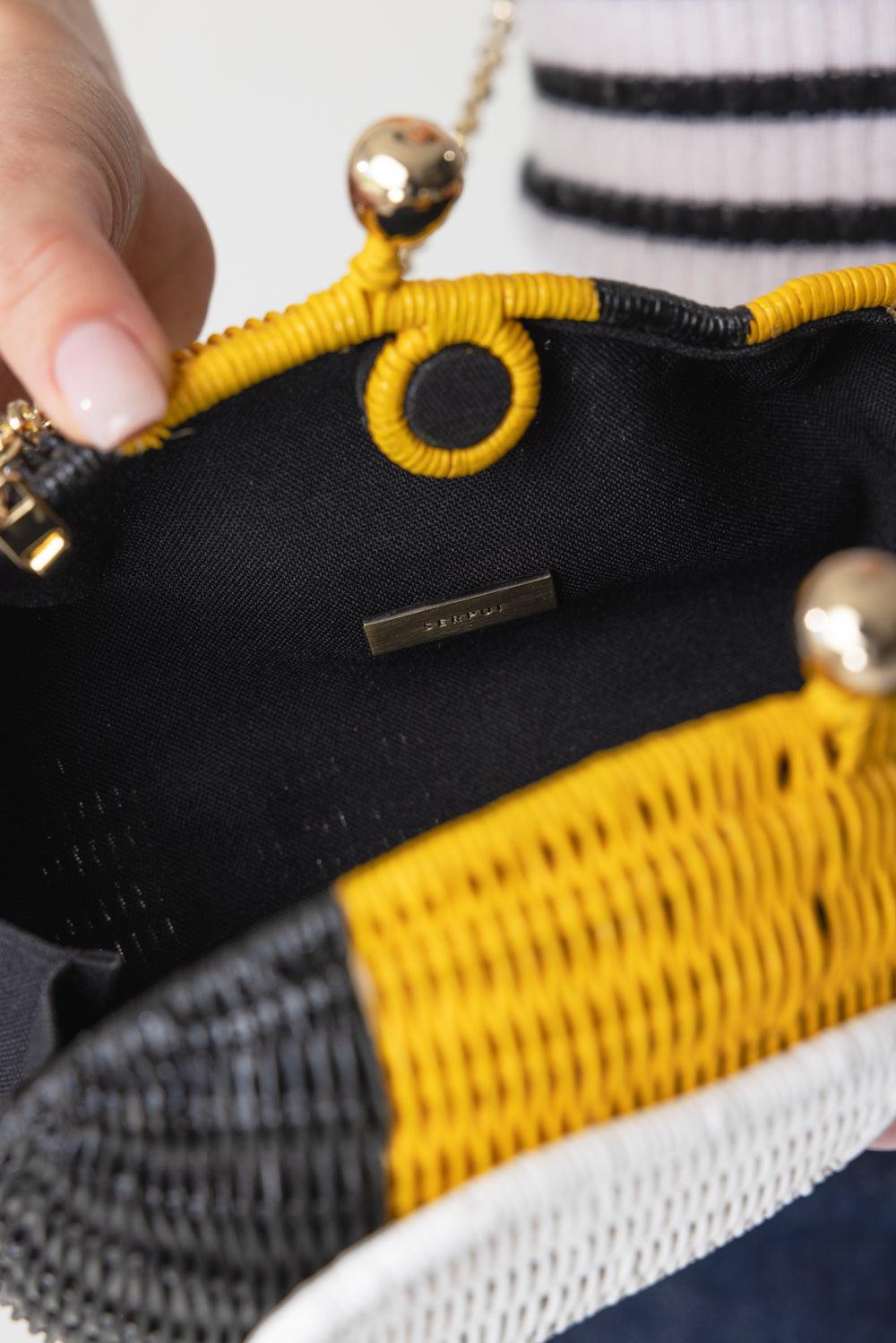 BERRY BEE CLUTCH-YELLOW-O/S-HANDBAGCLUTCHES-SERPUI