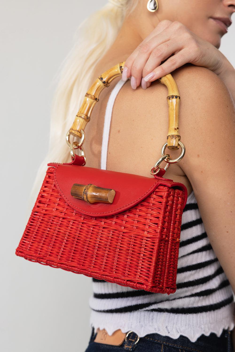 ABIGAIL HANDBAG - RED-RED-O/S-HANDBAGTOP HANDLE-SERPUI