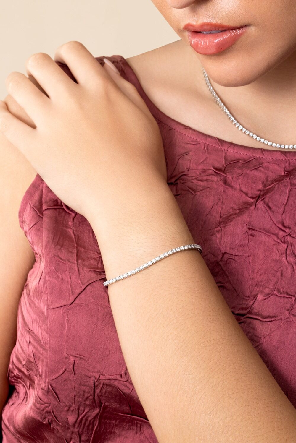 Diamond Round Tennis Bracelet - 2ct-WHITE GOLD-7-JEWELRYFINE JEWELBRACELET O-WITH LOVE