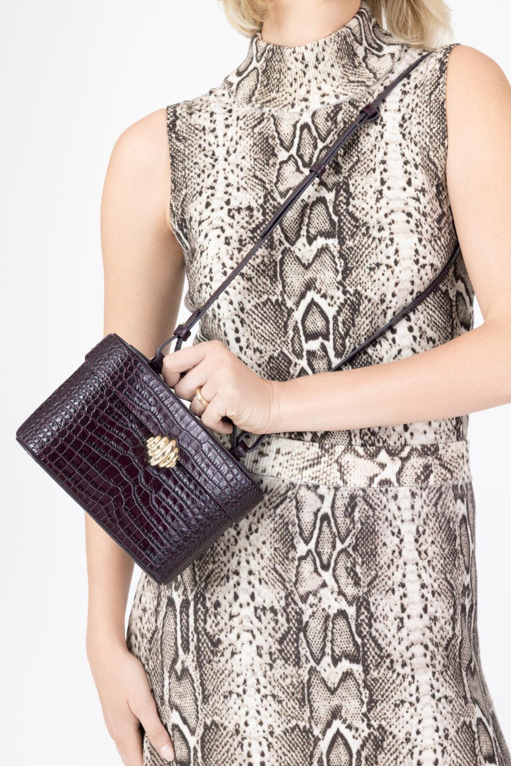 Belgravia Vanity Crossbody Bag - Plum Gold-PURPLE-HANDBAGSHOULDER-AQUAZZURA