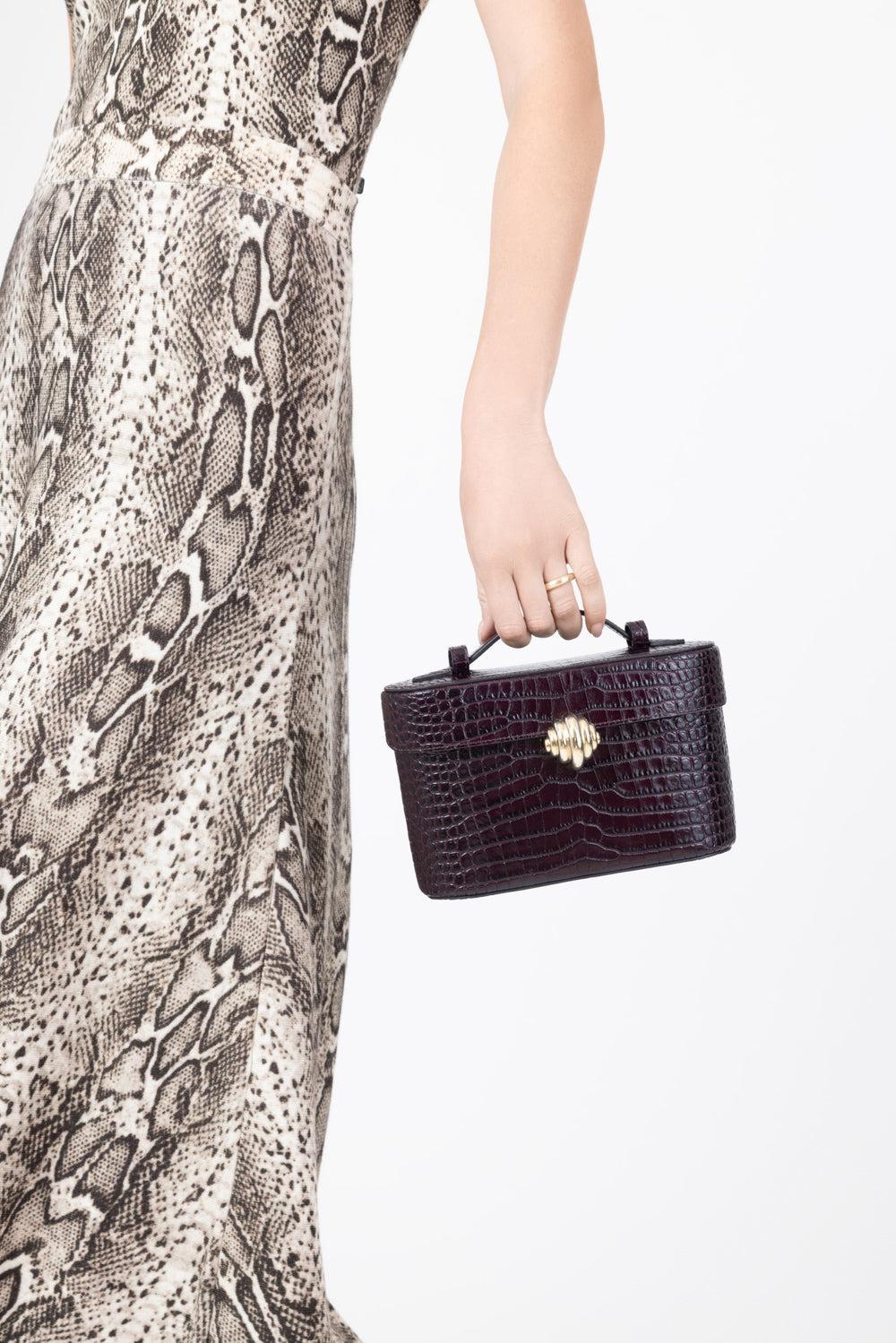 Belgravia Vanity Crossbody Bag - Plum Gold-PURPLE-HANDBAGSHOULDER-AQUAZZURA