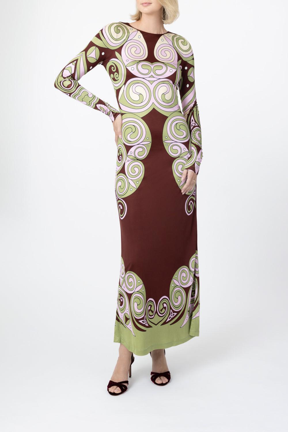 Super Swing Dress-GREEN-XS-CLOTHINGDRESSEVENING-LA DOUBLEJ