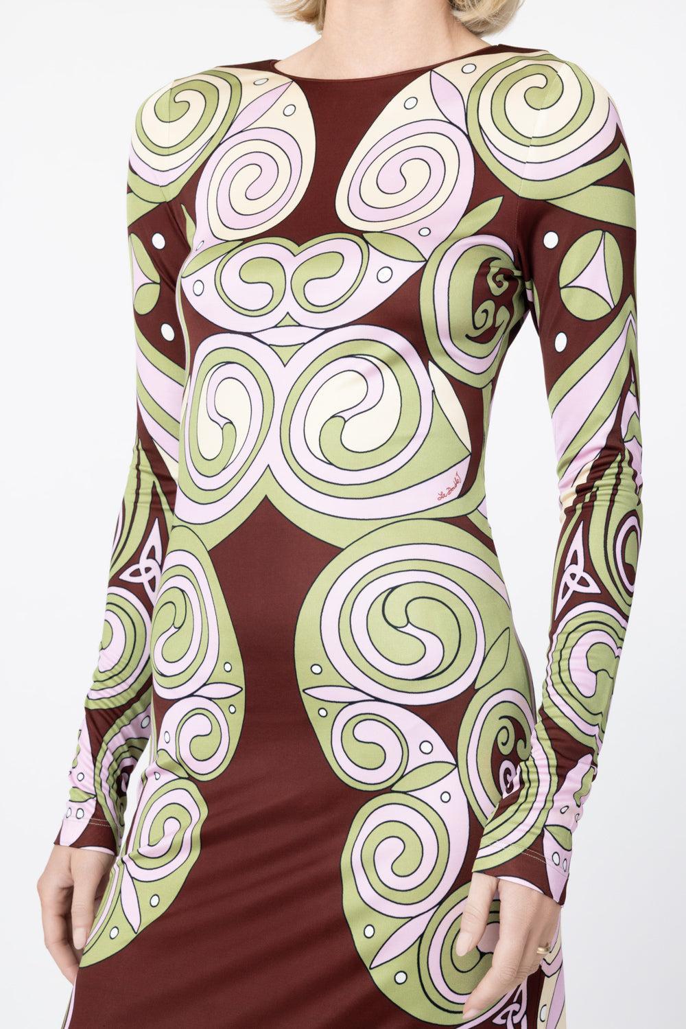  Super Swing Dress-GREEN-XS-CLOTHINGDRESSEVENING-LA DOUBLEJ 