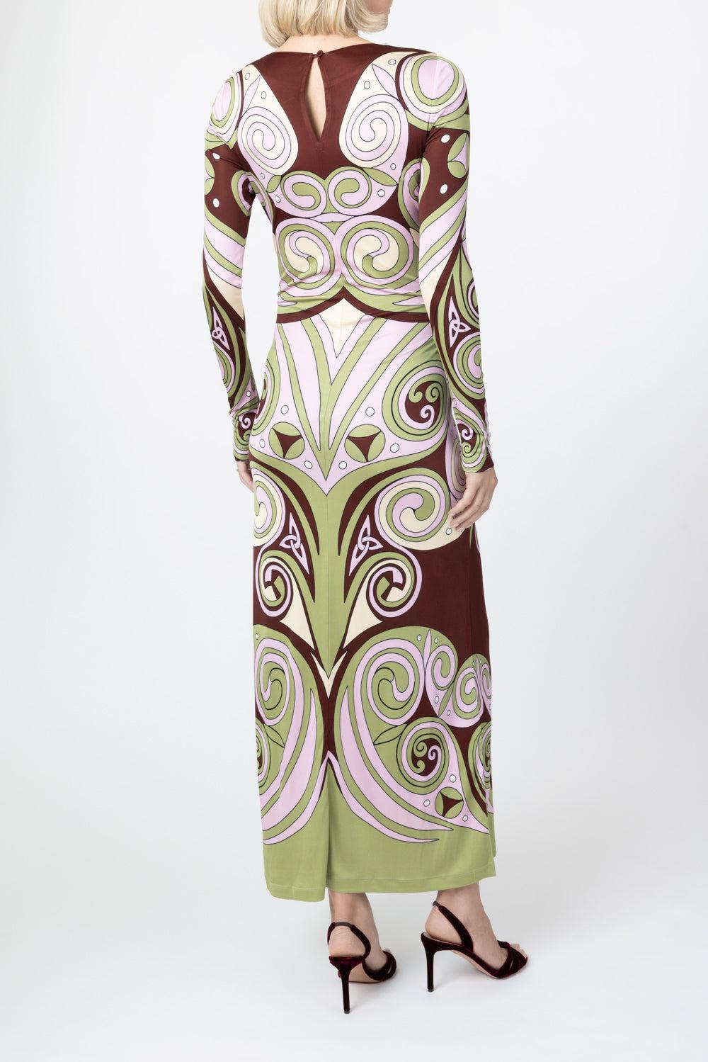 Super Swing Dress-GREEN-XS-CLOTHINGDRESSEVENING-LA DOUBLEJ
