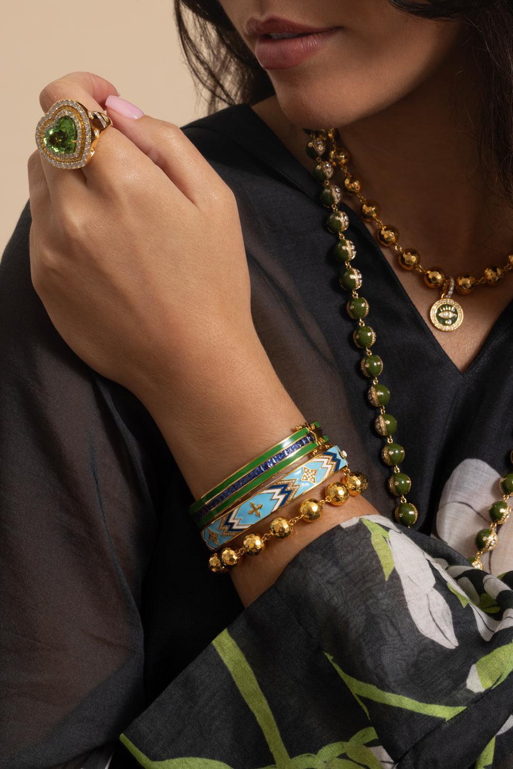 Disco Ball Chain - 10mm-YELLOW GOLD-JEWELRYFINE JEWELBRACELET O-BUDDHA MAMA