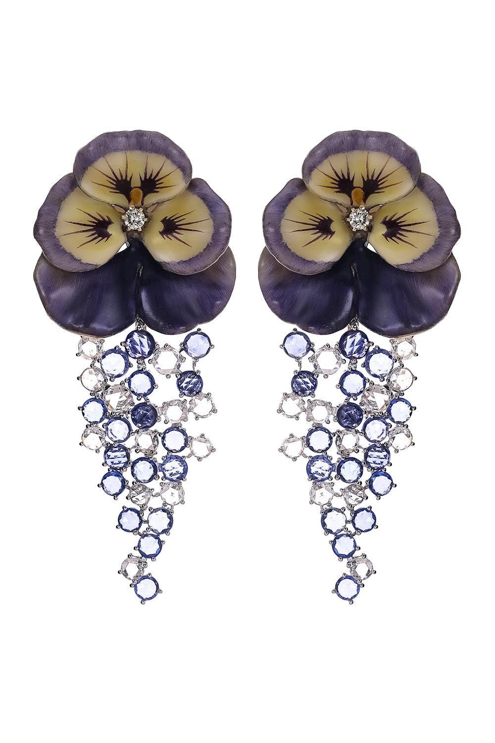 Flower Branch Elemento Earrings-YELLOW GOLD-JEWELRYFINE JEWELEARRING-SABOO FINE JEWELS