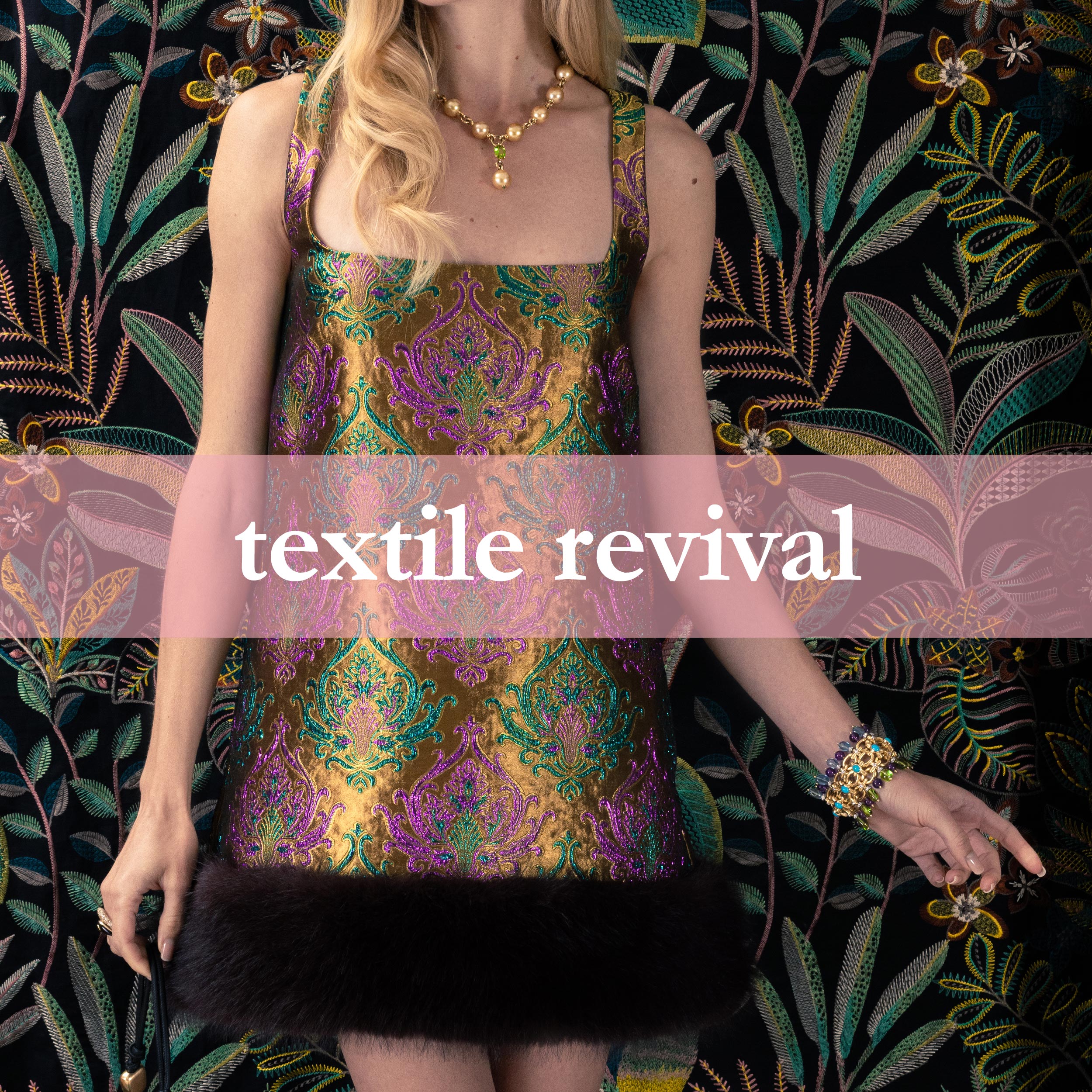 Textile revival dress