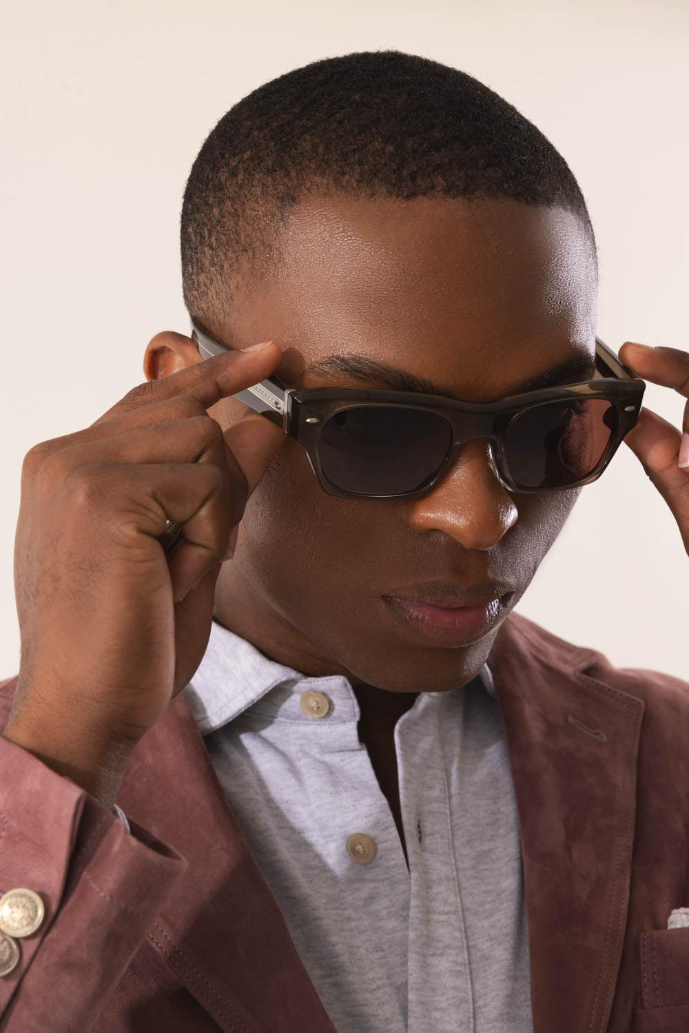 Cutler And Gross 1391 Sunglasses-OLIVE/BURGUNDY-ACCESSORIEEYEWEAR-OLIVER PEOPLES
