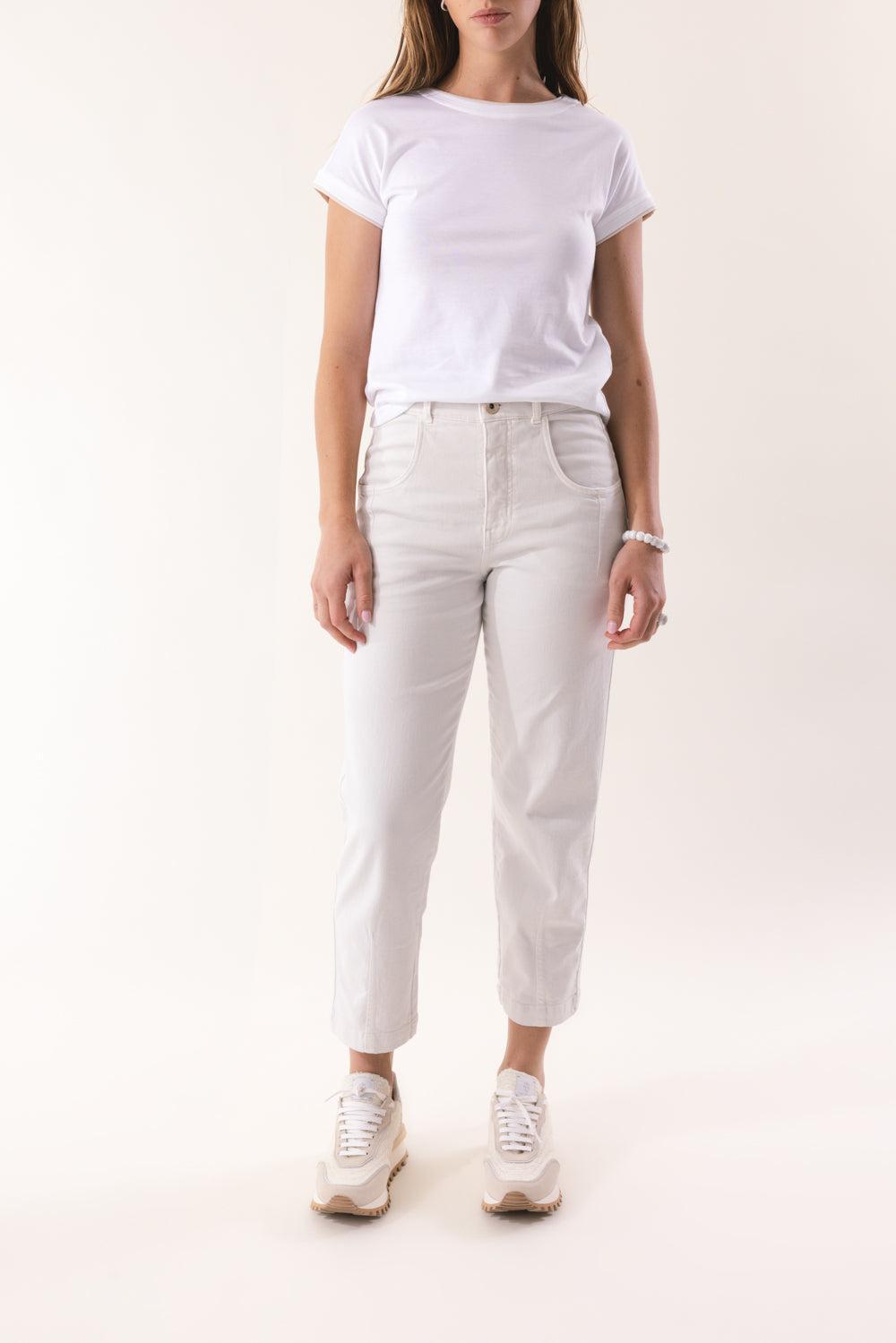 Round Neck Tee - White Sand-WHT/SAND-XS-CLOTHINGTOPT-SHIRT-ELEVENTY