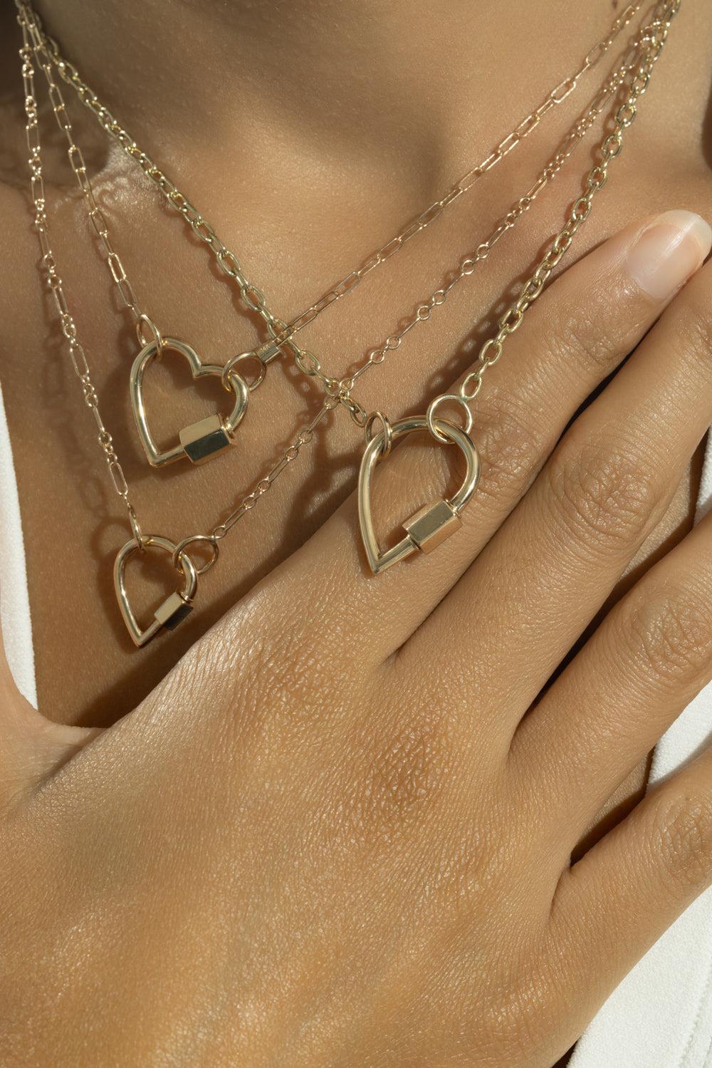 Droplock Pendant-YELLOW GOLD-JEWELRYFINE JEWELPENDANT-MARLA AARON