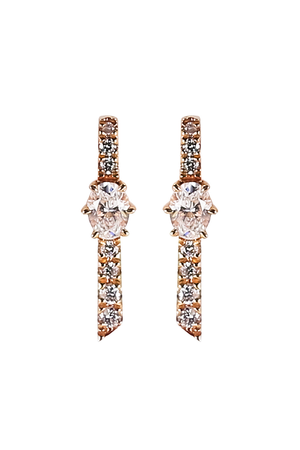 Diamond Small Stick Earrings