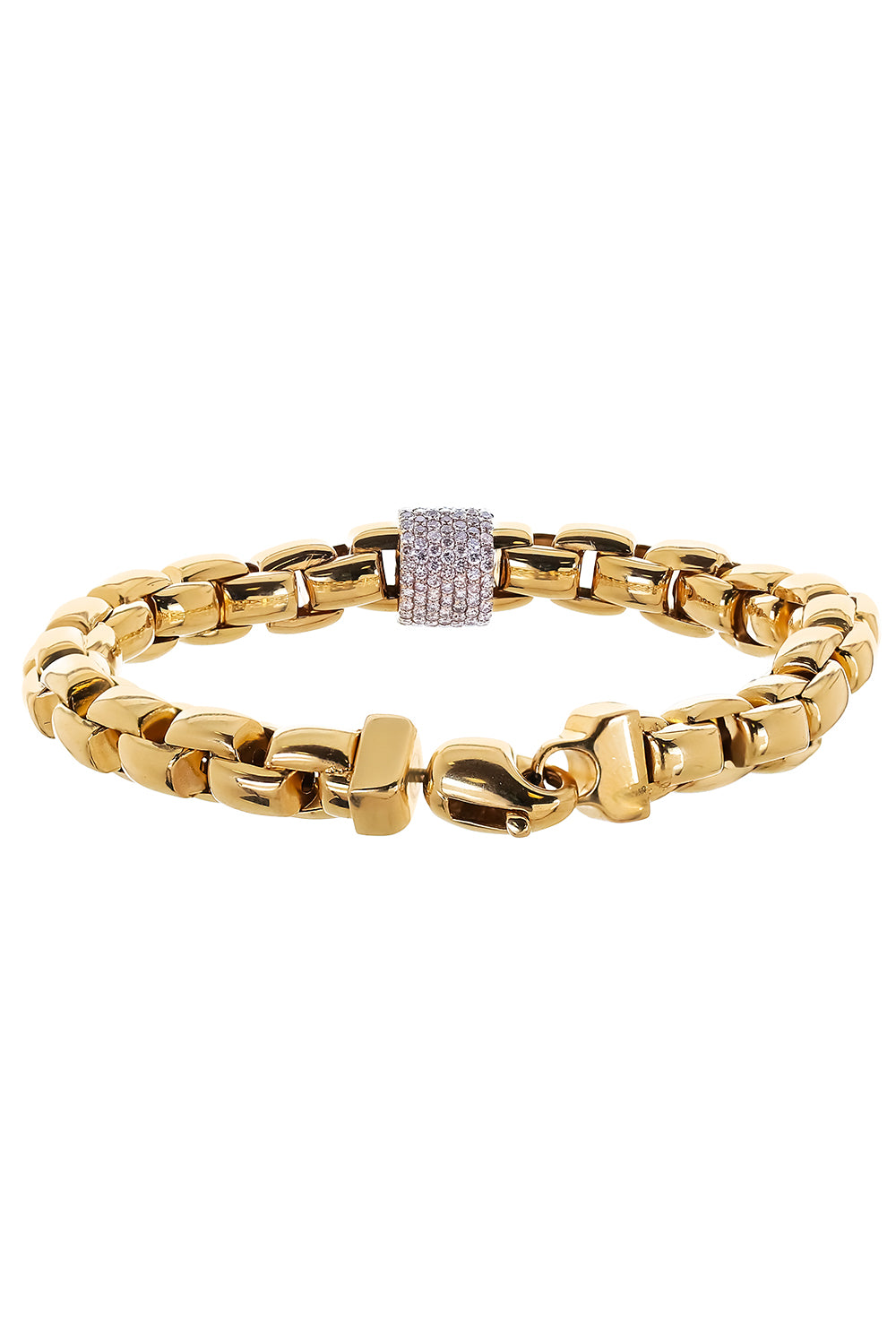 Diamond Rondelle Link Bracelet