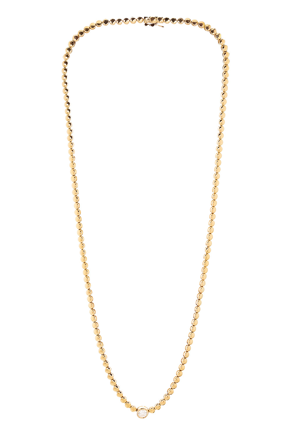 Diamond Solitaire Tennis Necklace