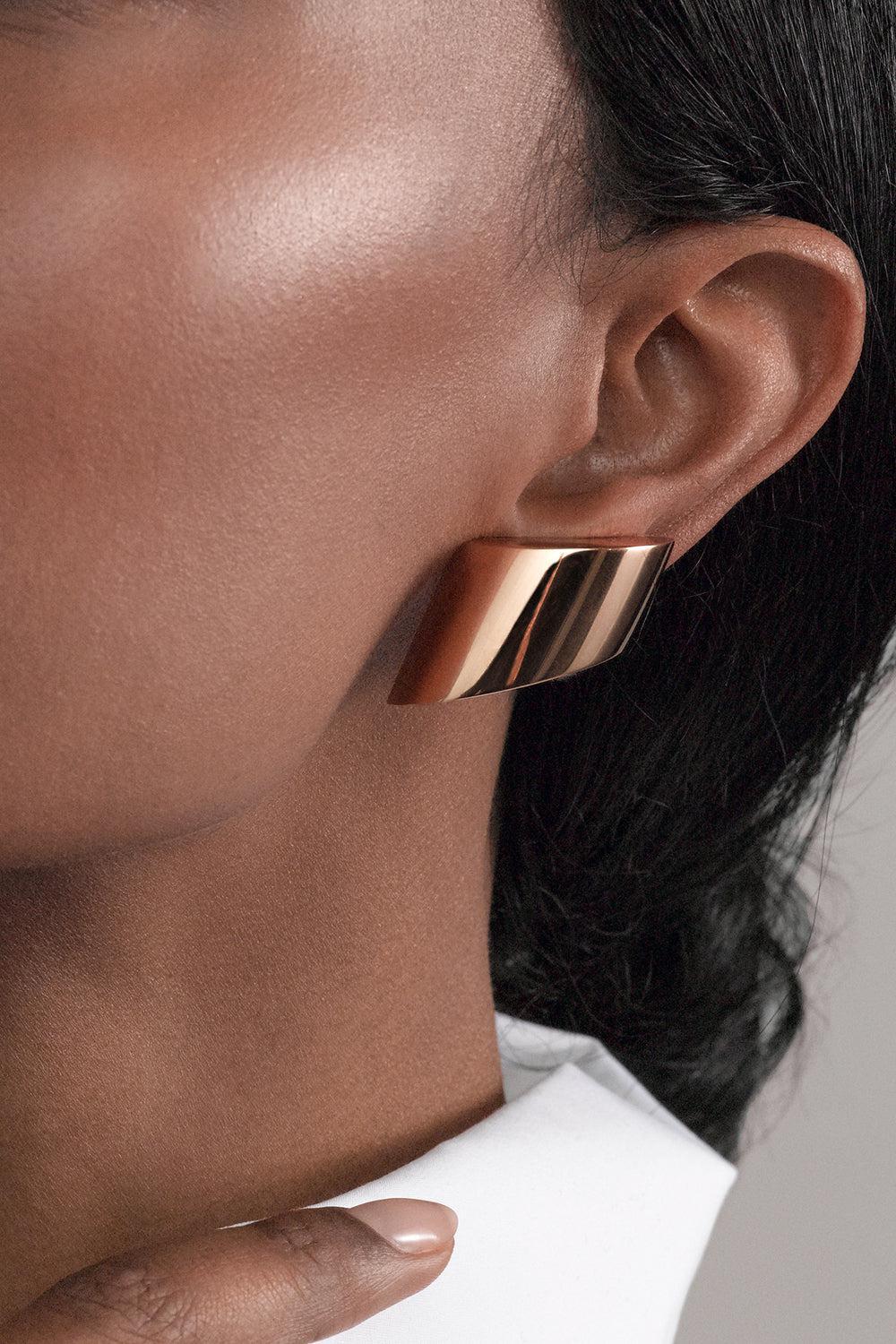 Vague Medio Earrings-ROSE GOLD-JEWELRYFINE JEWELEARRING-VHERNIER