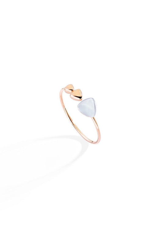 Rock Crystal Mother of Pearl Bracelet-ROSE GOLD-JEWELRYFINE JEWELBRACELET O-VHERNIER