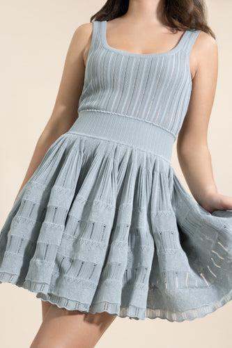 Crinoline Dress-GREEN-34-CLOTHINGDRESSCASUAL-ALAÏA