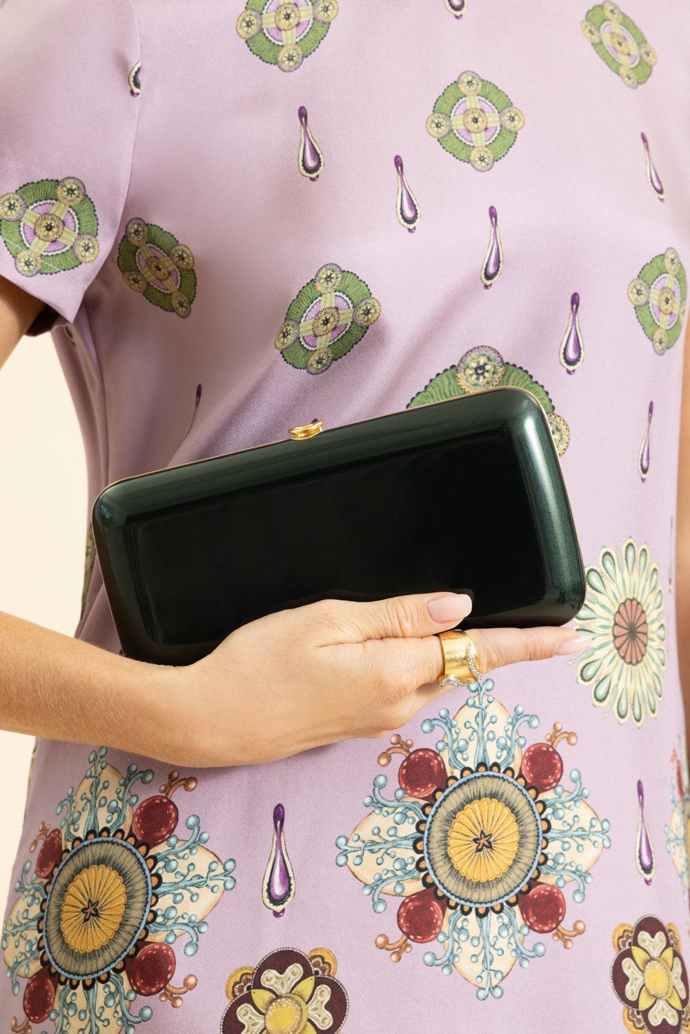 Finley Clutch - British Racing Green-GREEN-O/S-HANDBAGCLUTCHES-JEFFREY LEVINSON