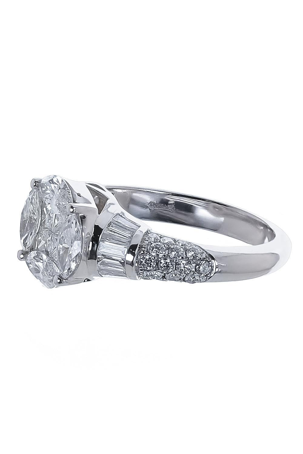Mix Diamond Ring-WHITE GOLD-6.5-JEWELRYFINE JEWELRING-ZYDO
