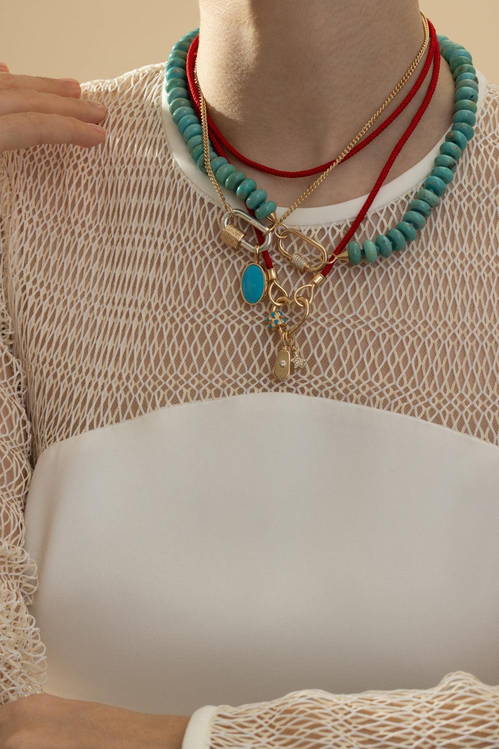 Rolo Chain Necklace-YELLOW GOLD-15-JEWELRYFINE JEWELBRACELET O-MARLA AARON