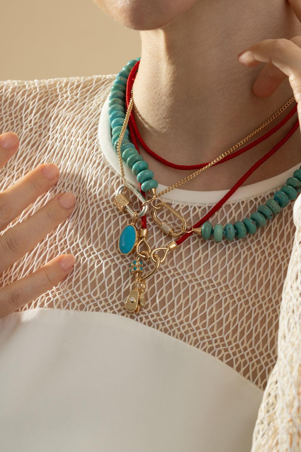Rolo Chain Necklace-YELLOW GOLD-15-JEWELRYFINE JEWELBRACELET O-MARLA AARON