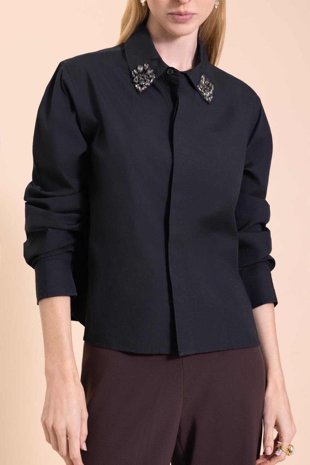 The Honor Shirt - Black-BLACK-XS-CLOTHINGTOPBLOUSE-MOTHER