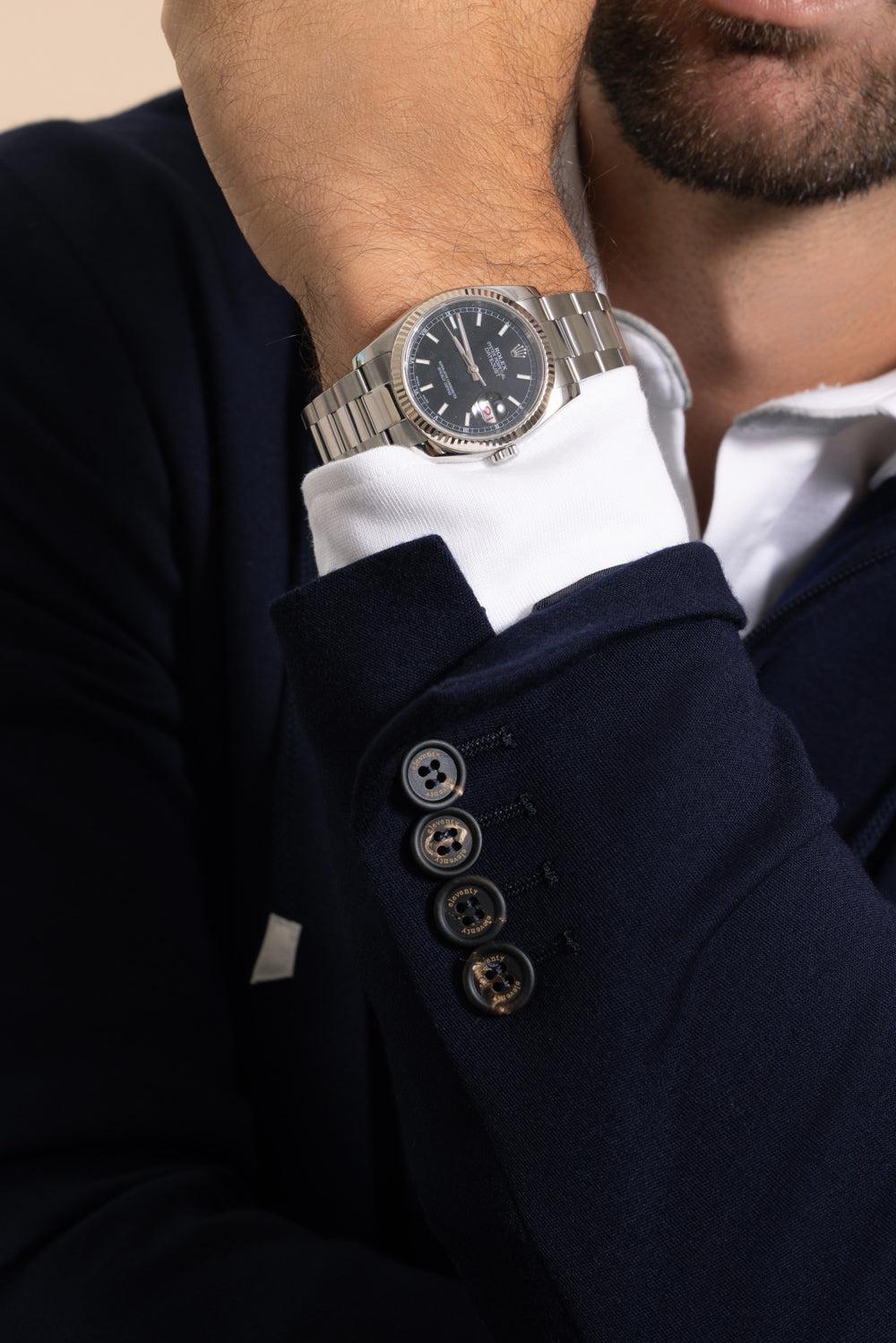 Rolex Datejust Oyster Watch-SILVER-36MM-JEWELRYFINE JEWELWATCH-ROLEX