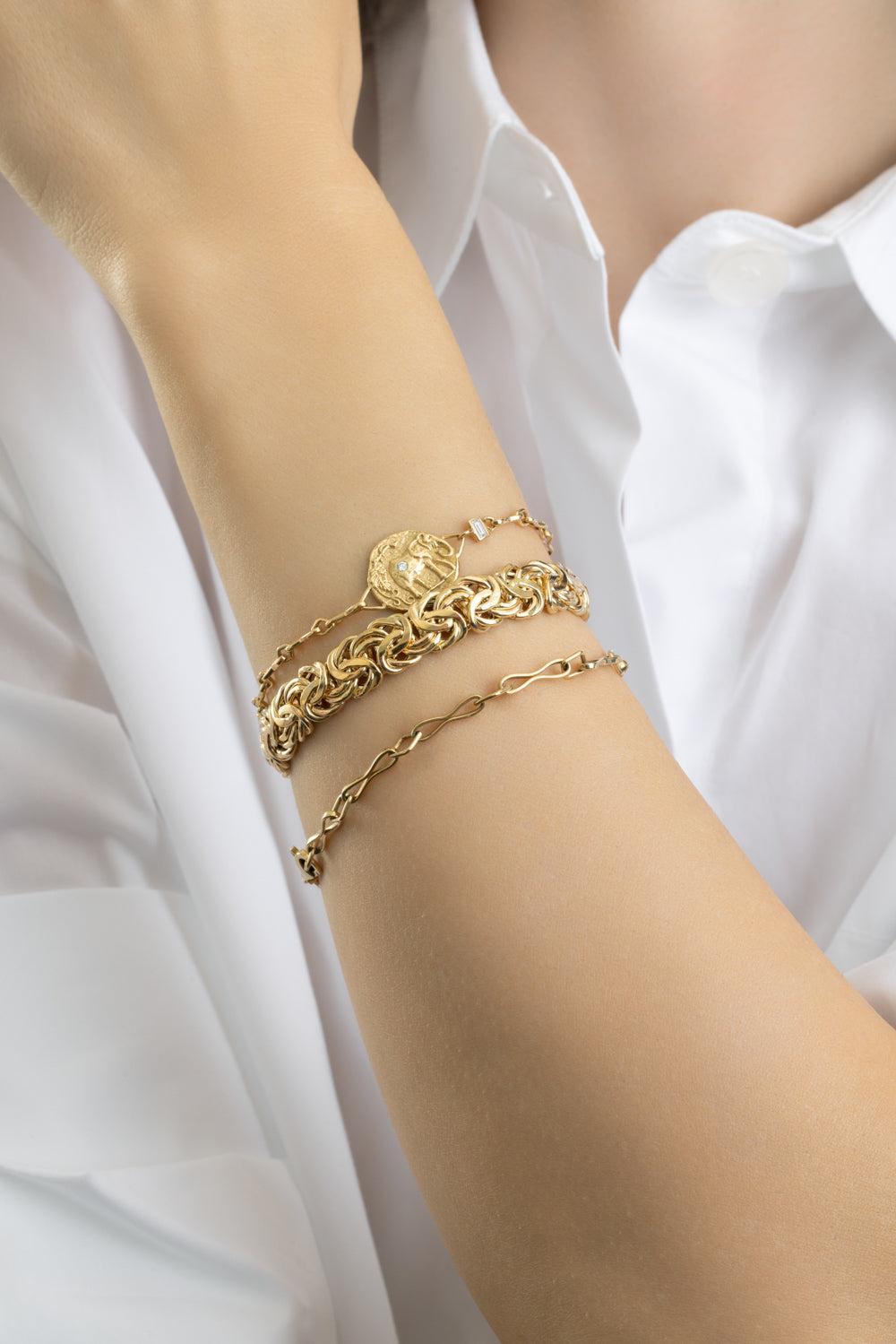 Empress Bracelet-YELLOW GOLD-6.75-JEWELRYFINE JEWELBRACELET O-AZLEE