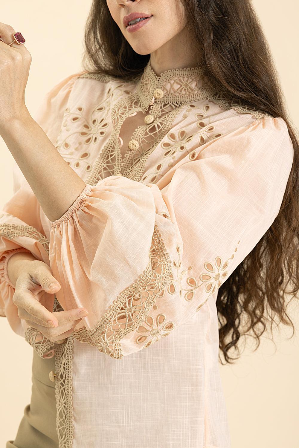 Awaken Blouse-ORANGE-0-CLOTHINGTOPBLOUSE-ZIMMERMANN