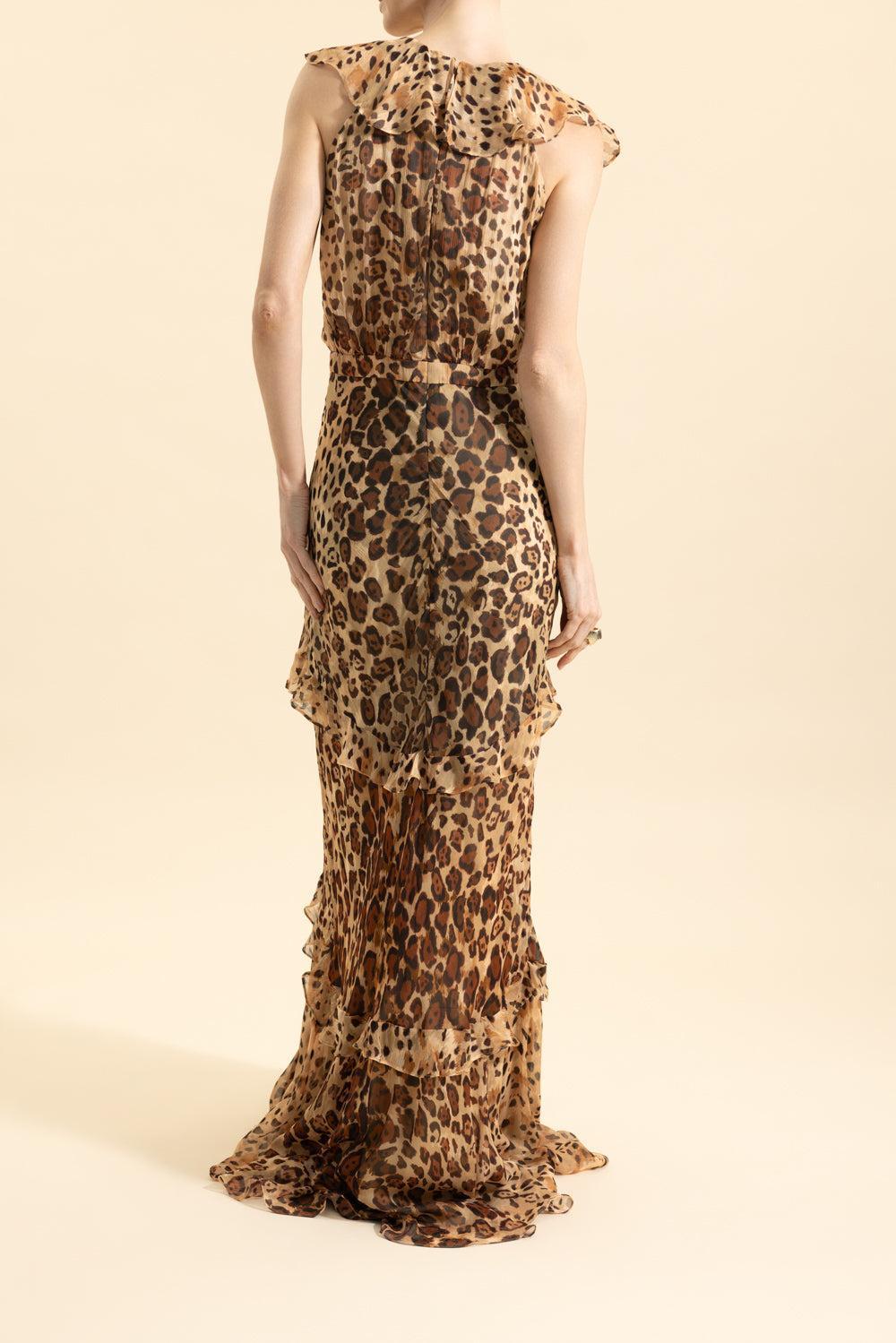 Rita Long Dress-CHEETAH-2-CLOTHINGDRESSCASUAL-SALONI