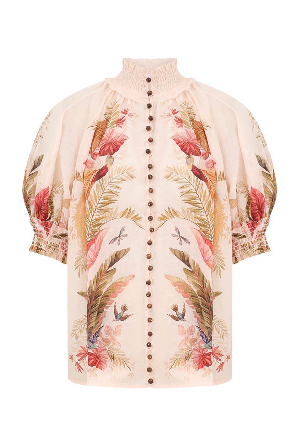 Ascension Billow Blouse-CRMFLRL-0-CLOTHINGTOPBLOUSE-ZIMMERMANN