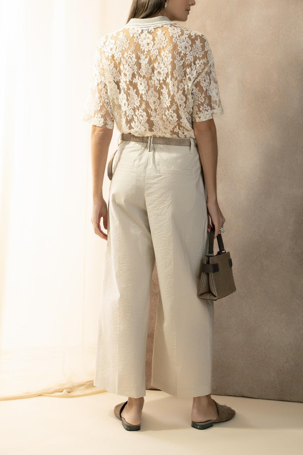 Shiny Collar Precious Pullover-CREAM-XS-CLOTHINGTOPTANK-BRUNELLO CUCINELLI