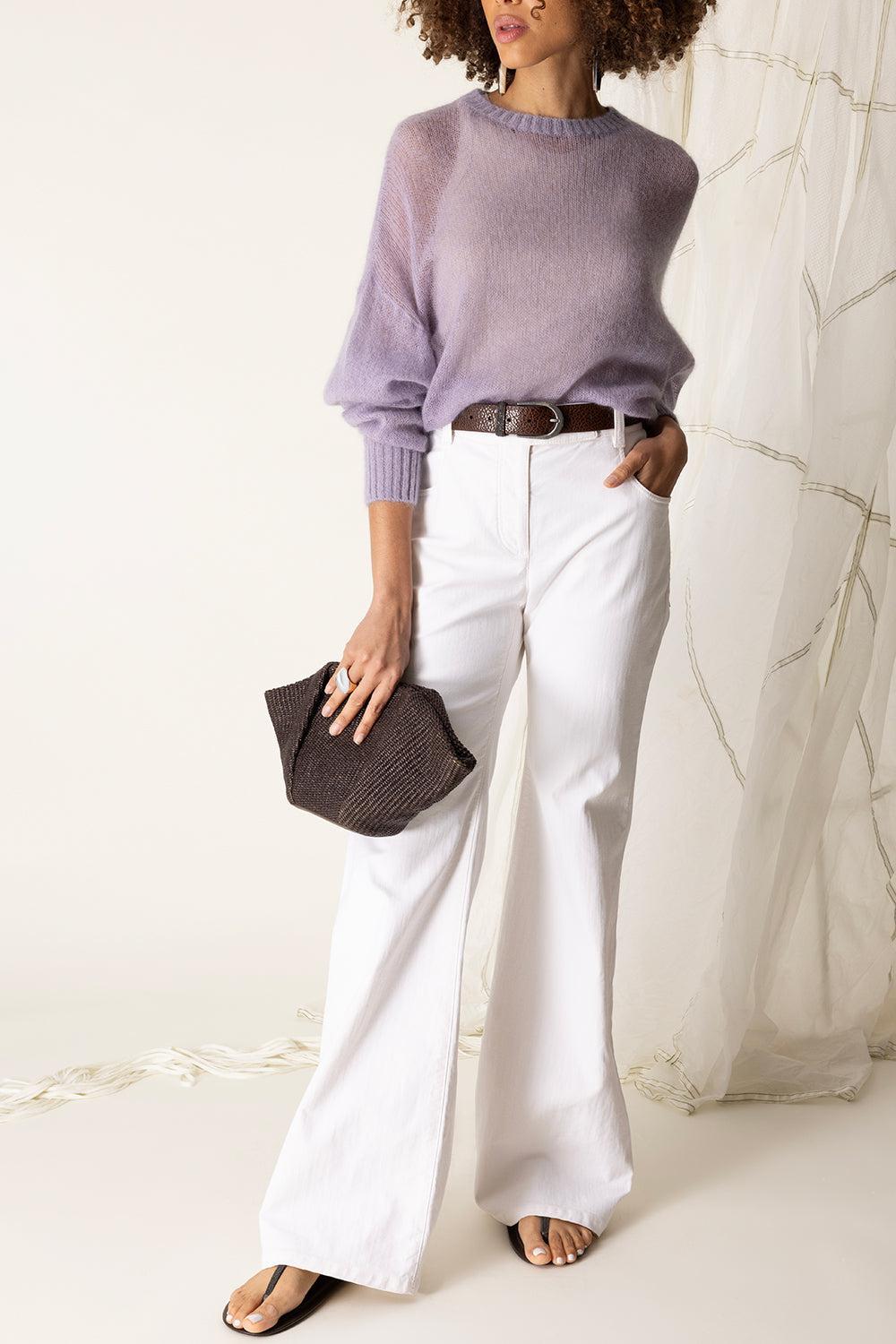 Crewneck Sweater - Purple Ash-PURPLASH-XS-CLOTHINGTOPKNITS-BRUNELLO CUCINELLI