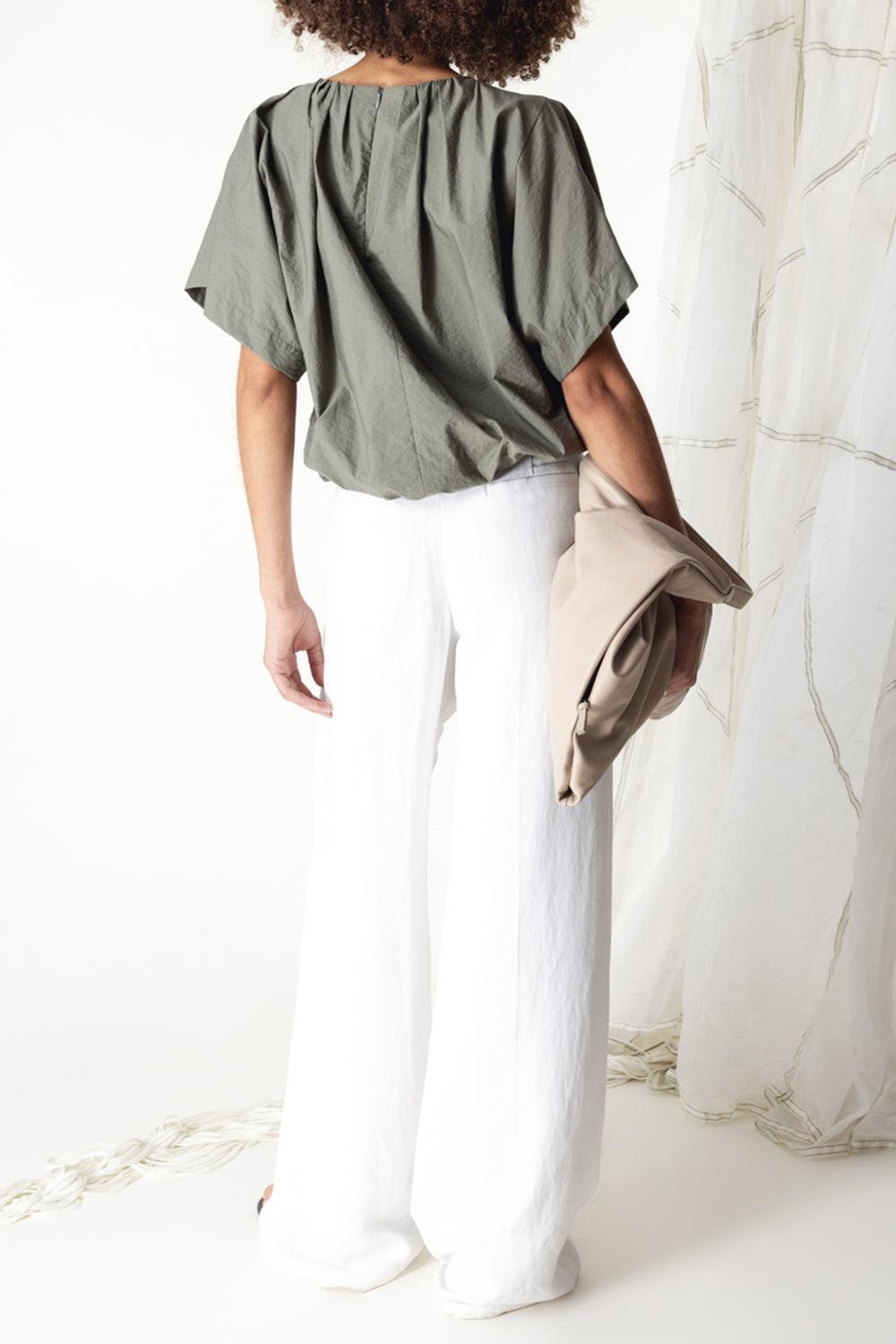 Flora Applique Blouse-EUCALYPT-XS-CLOTHINGTOPBLOUSE-BRUNELLO CUCINELLI