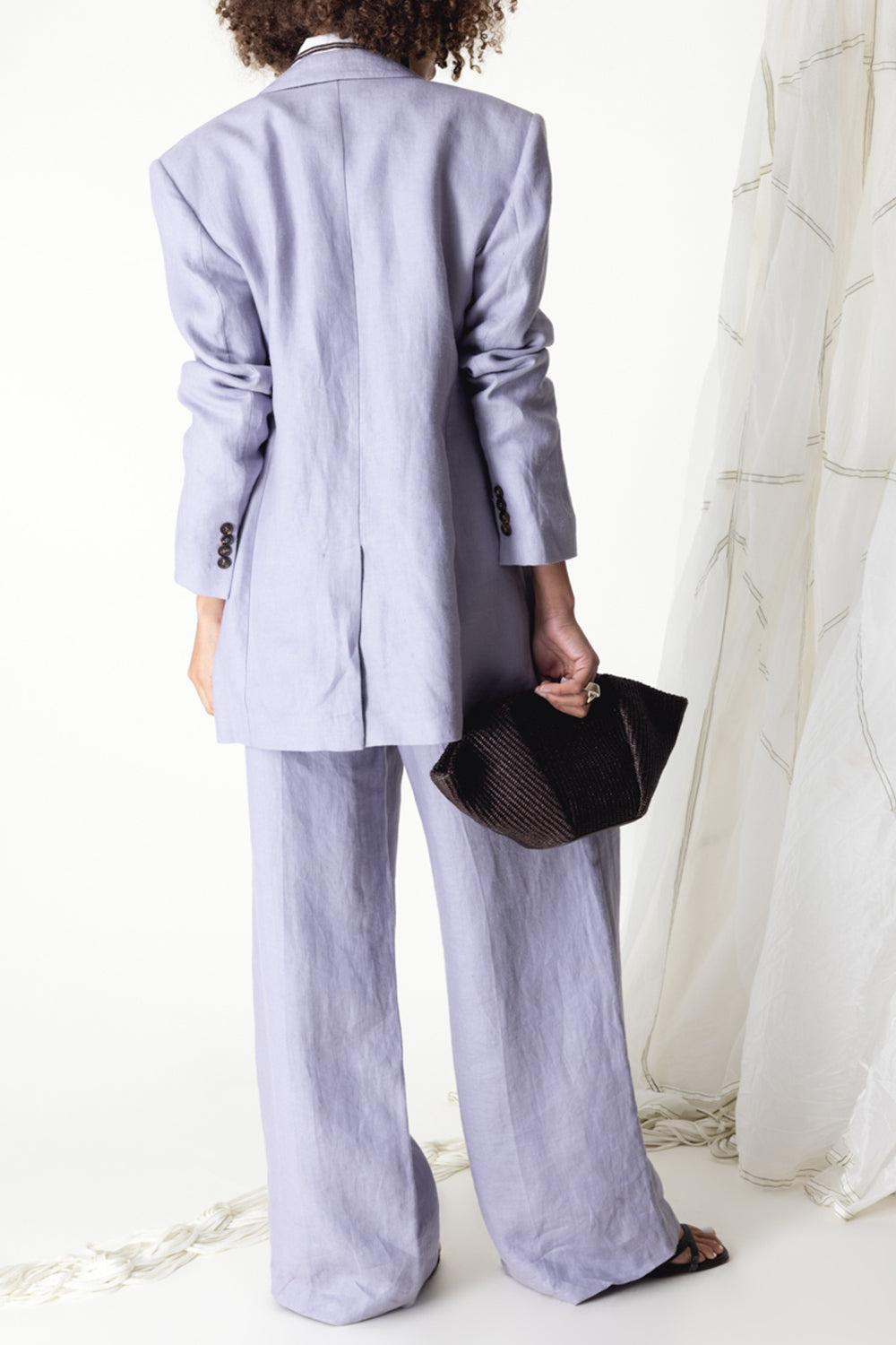 Dyed Gabardine Monili Blazer-PURPLASH-40-CLOTHINGJACKETBLAZERS-BRUNELLO CUCINELLI