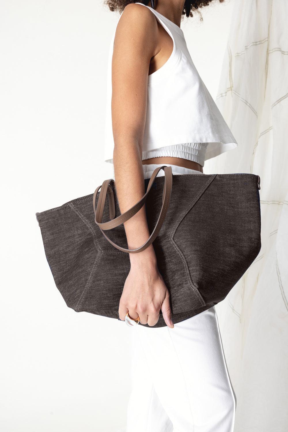 BC Duo Bag - Chocolate-CHOCOLAT-O/S-HANDBAGTOTES-BRUNELLO CUCINELLI