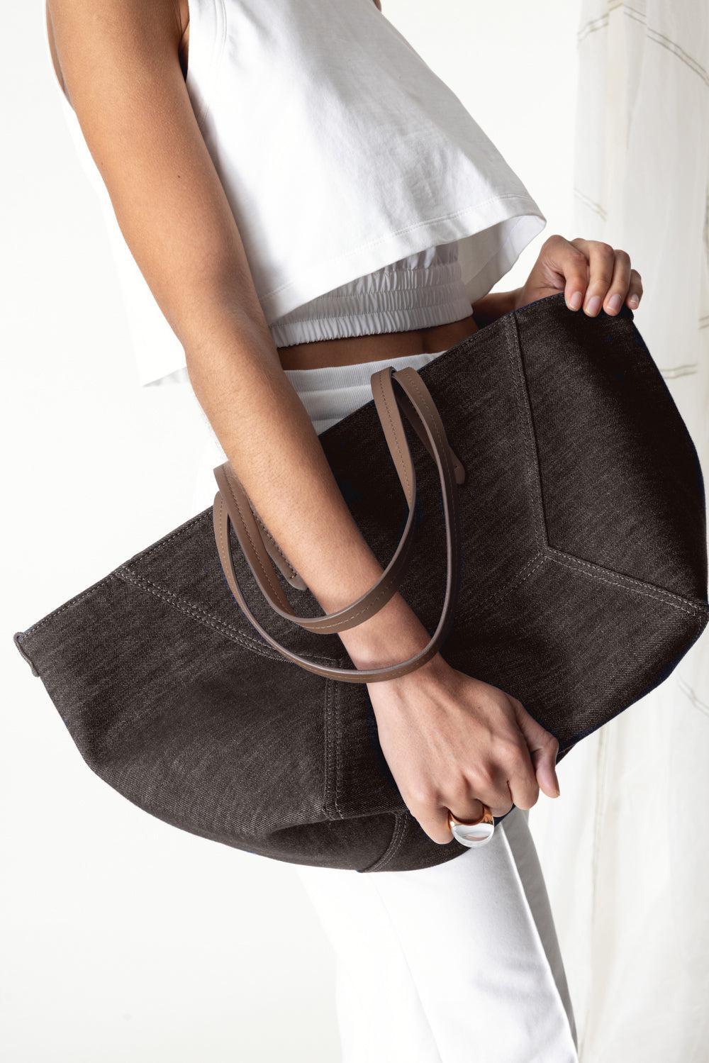 BC Duo Bag - Chocolate-CHOCOLAT-O/S-HANDBAGTOTES-BRUNELLO CUCINELLI