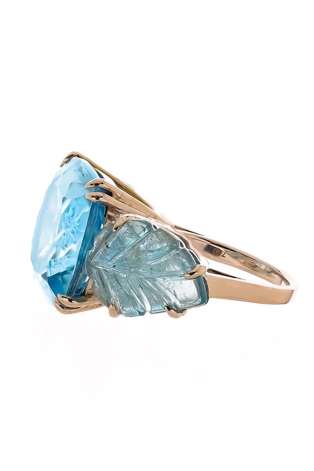 Aqua Carved Ring-WHITE GOLD-7-JEWELRYFINE JEWELRING-PIRANESI