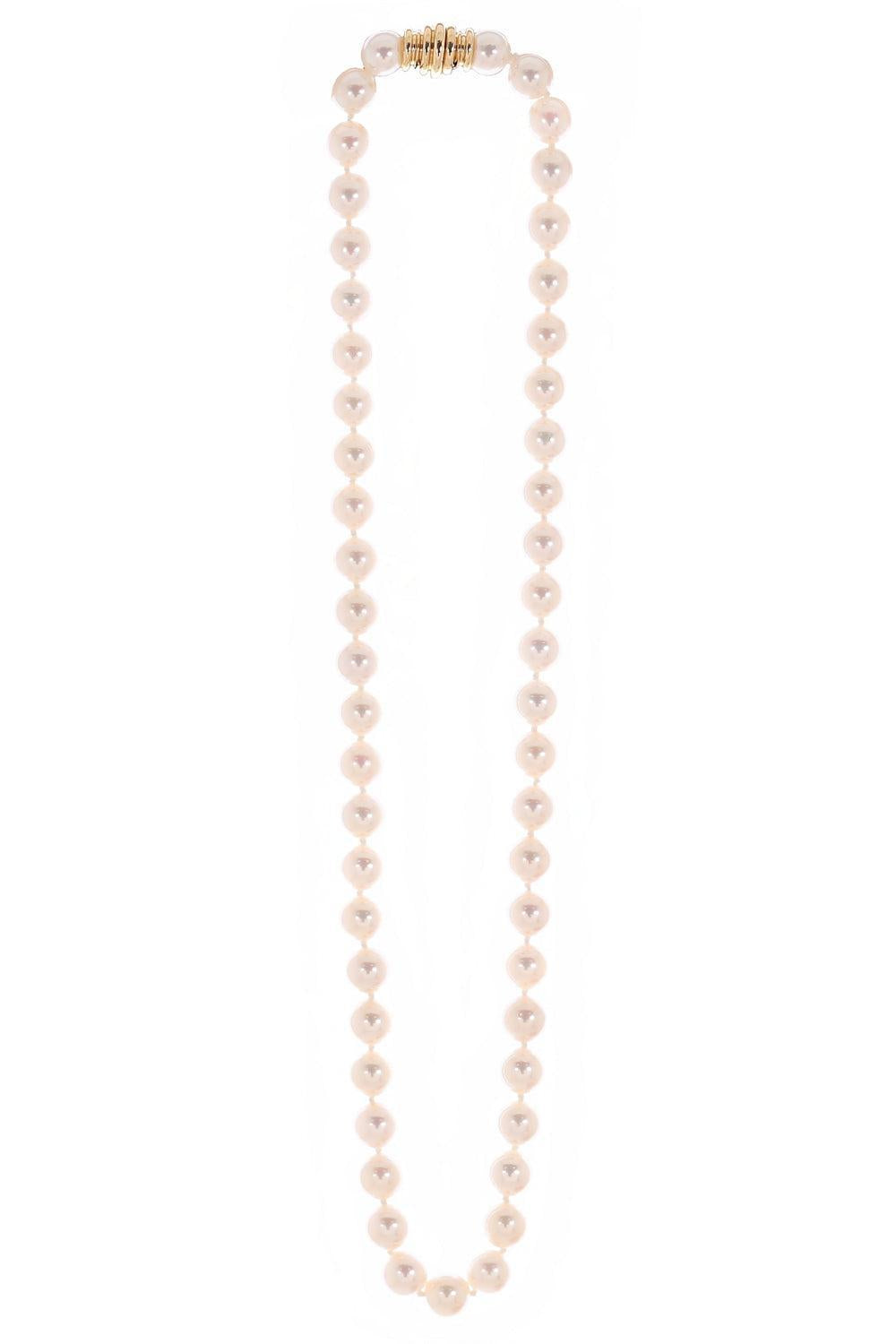 Japanese Akoya Cultured Pearl Necklace-YELLOW GOLD-16-JEWELRYFINE JEWELNECKLACE O-ASSAEL