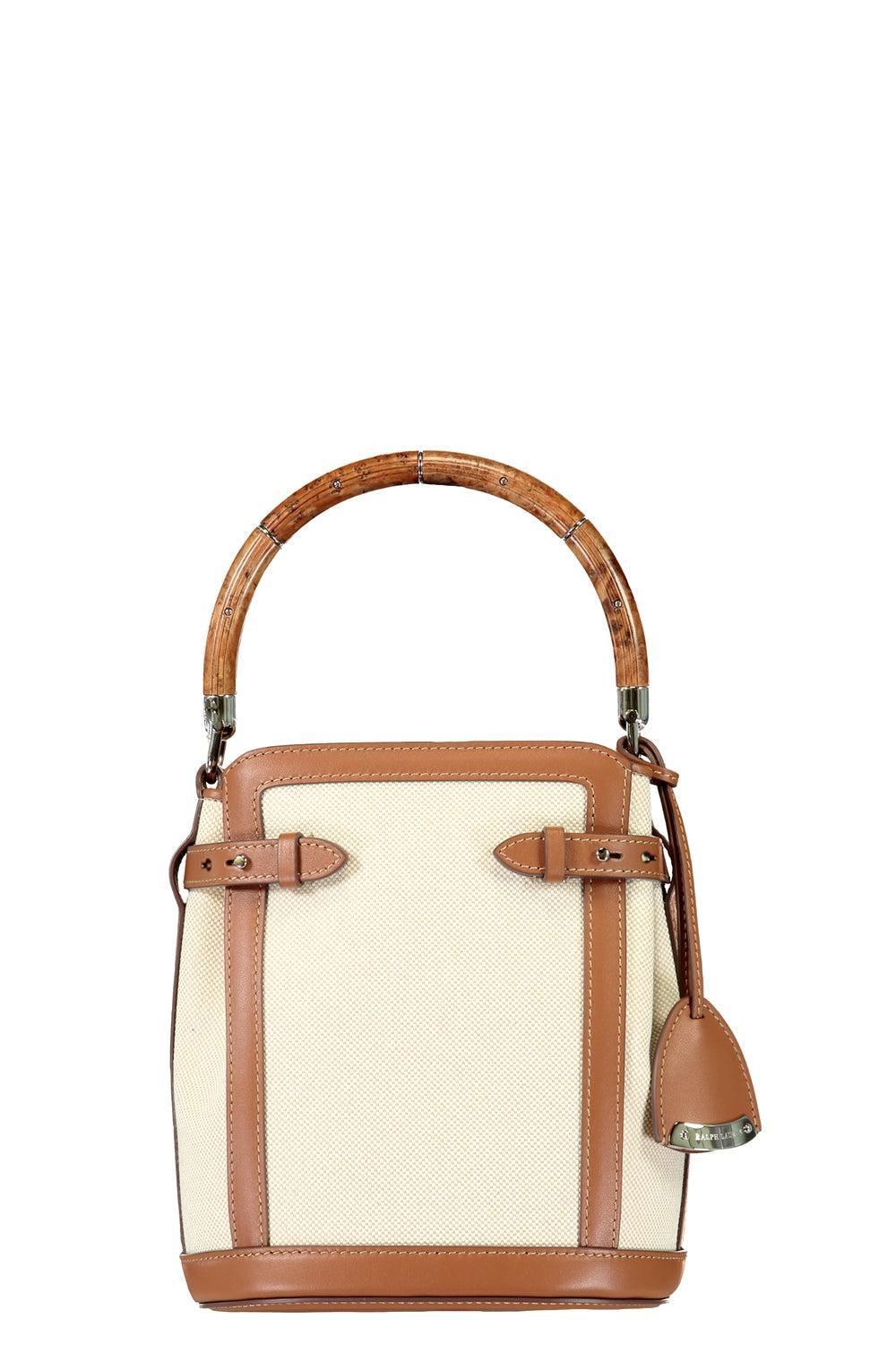 The Ralph Canvas Small Bucket Bag-NT/RLGLD-O/S-HANDBAGTOP HANDLE-RALPH LAUREN
