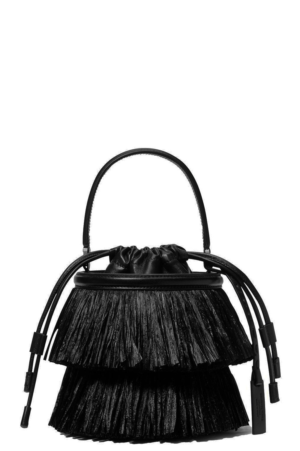 Mini Ischia Bucket Bag - Black-BLACK-O/S-HANDBAGSHOULDER-MICHAEL KORS COLLECTION