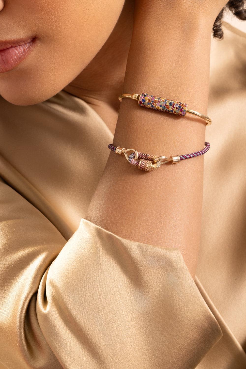The String Project Bracelet - Library-YELLOW GOLD-7.5-JEWELRYFINE JEWELBRACELET O-MARLA AARON