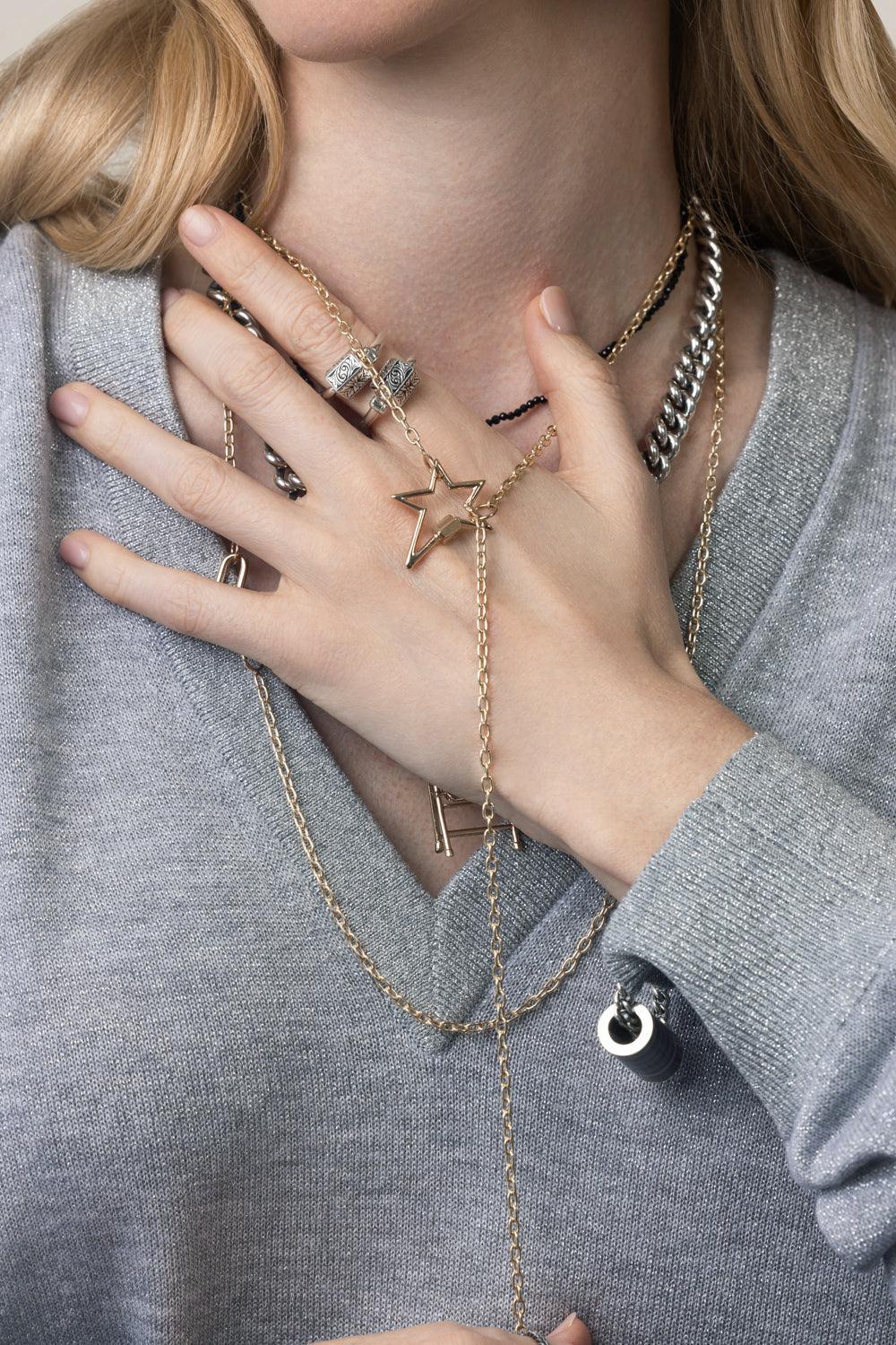 Pulley Chain-YELLOW GOLD-30-JEWELRYFINE JEWELNECKLACE O-MARLA AARON
