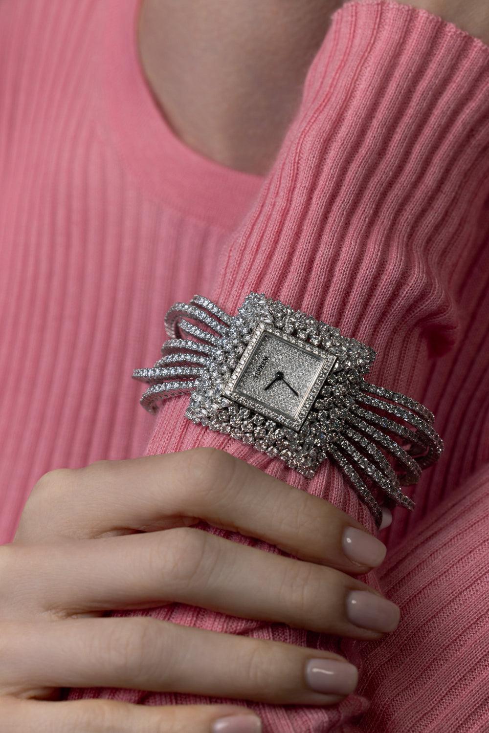 Reign Supreme Diamond Watch-WHITE GOLD-ACCESSORIEWATCHES-YEPREM JEWELLERY