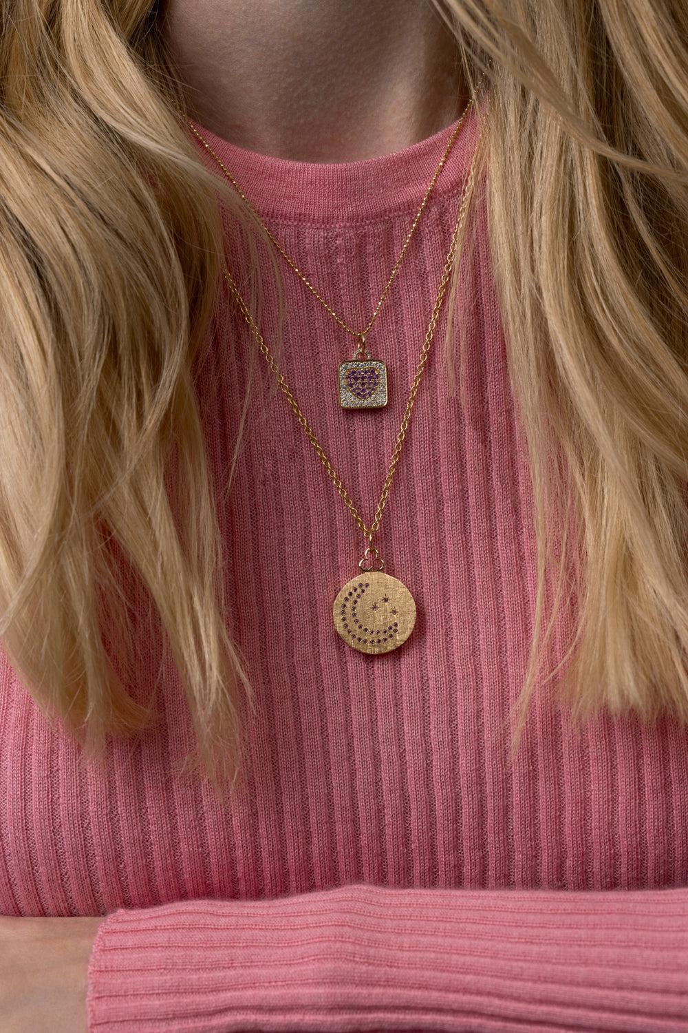 Sweet Dreams Locket Necklace-YELLOW GOLD-16-JEWELRYFINE JEWELNECKLACE O-DEVON WOODHILL