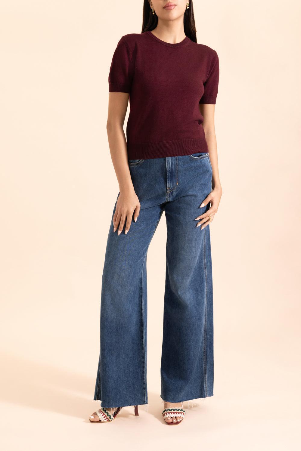 Janis Pullover Crewneck - Wine-WINE-XS-CLOTHINGTOPKNITS-HIGH SPORT